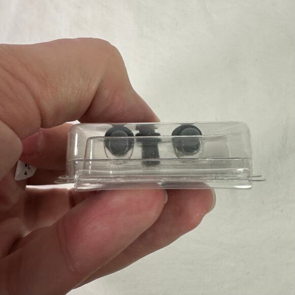 Morbid Metals NEW 4g Black Acrylic Ear Lobe Spikes and Plugs Set Body Jewelry - Picture 2 of 4